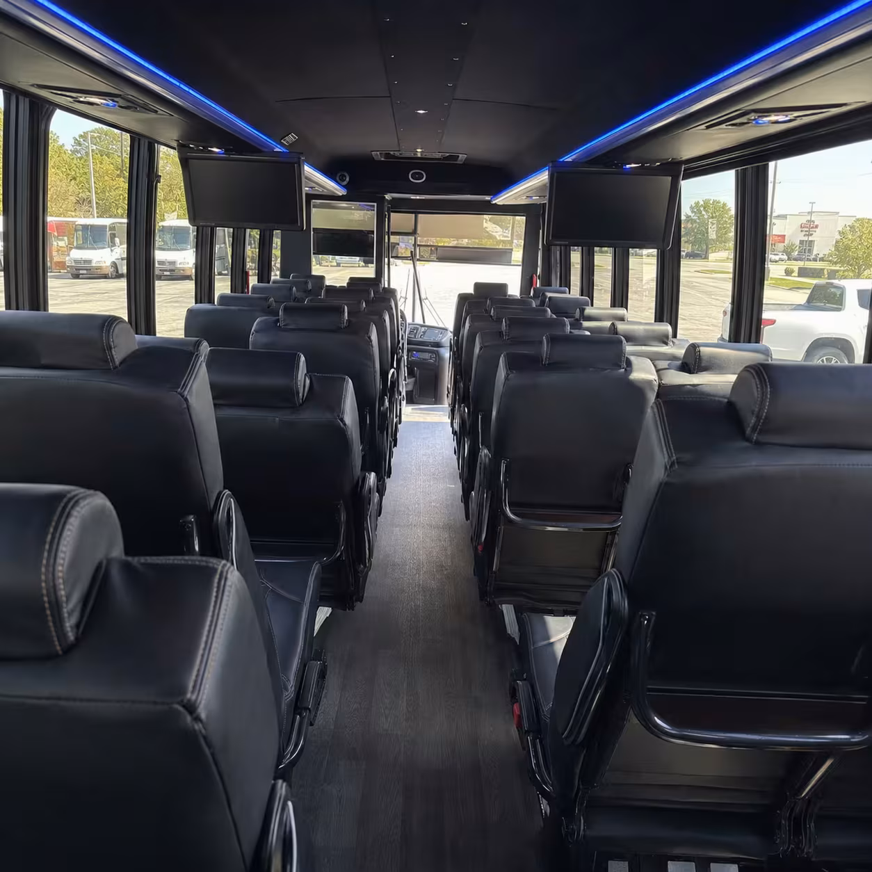 28 passenger minibus interior