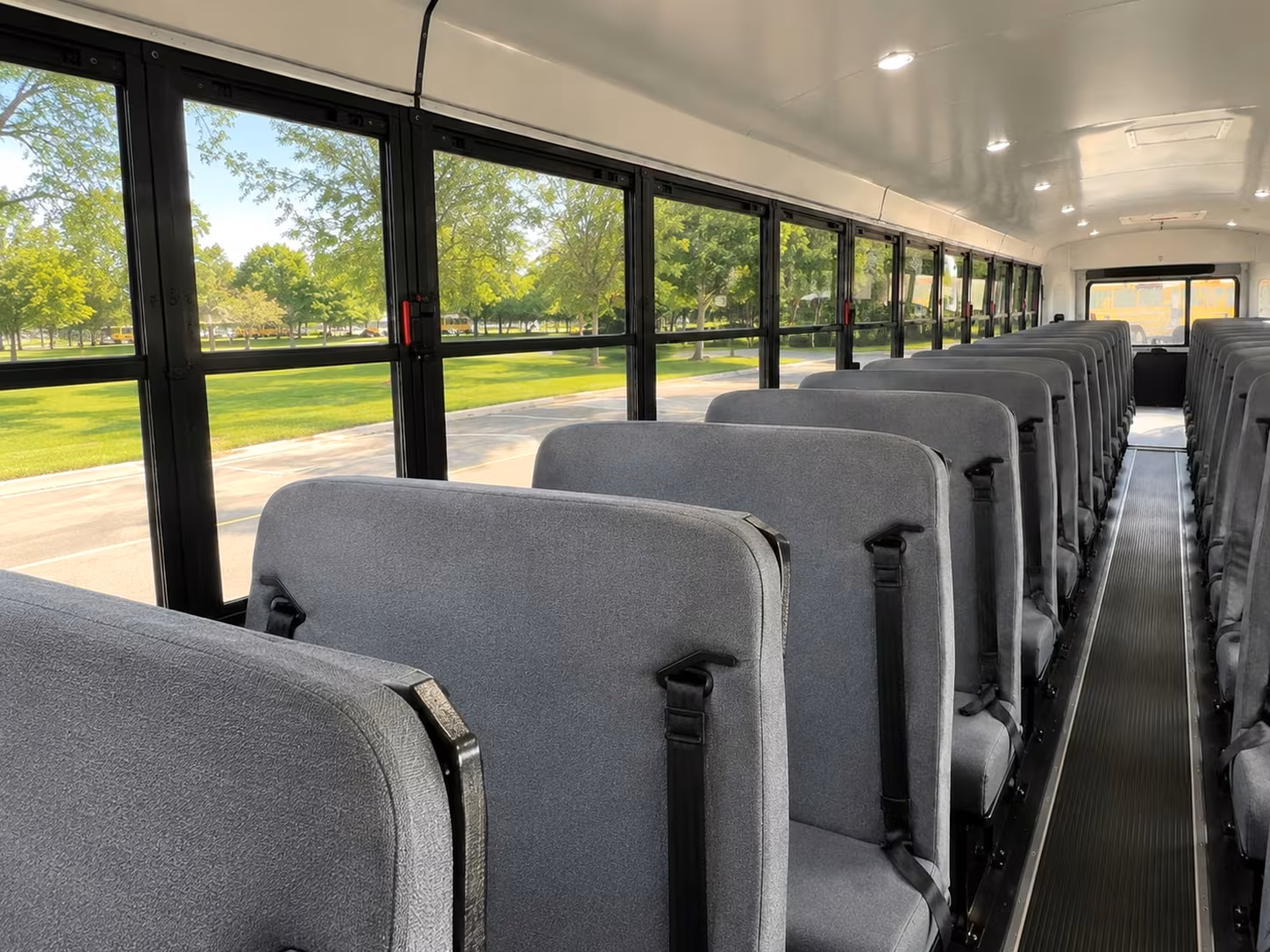 school bus inside