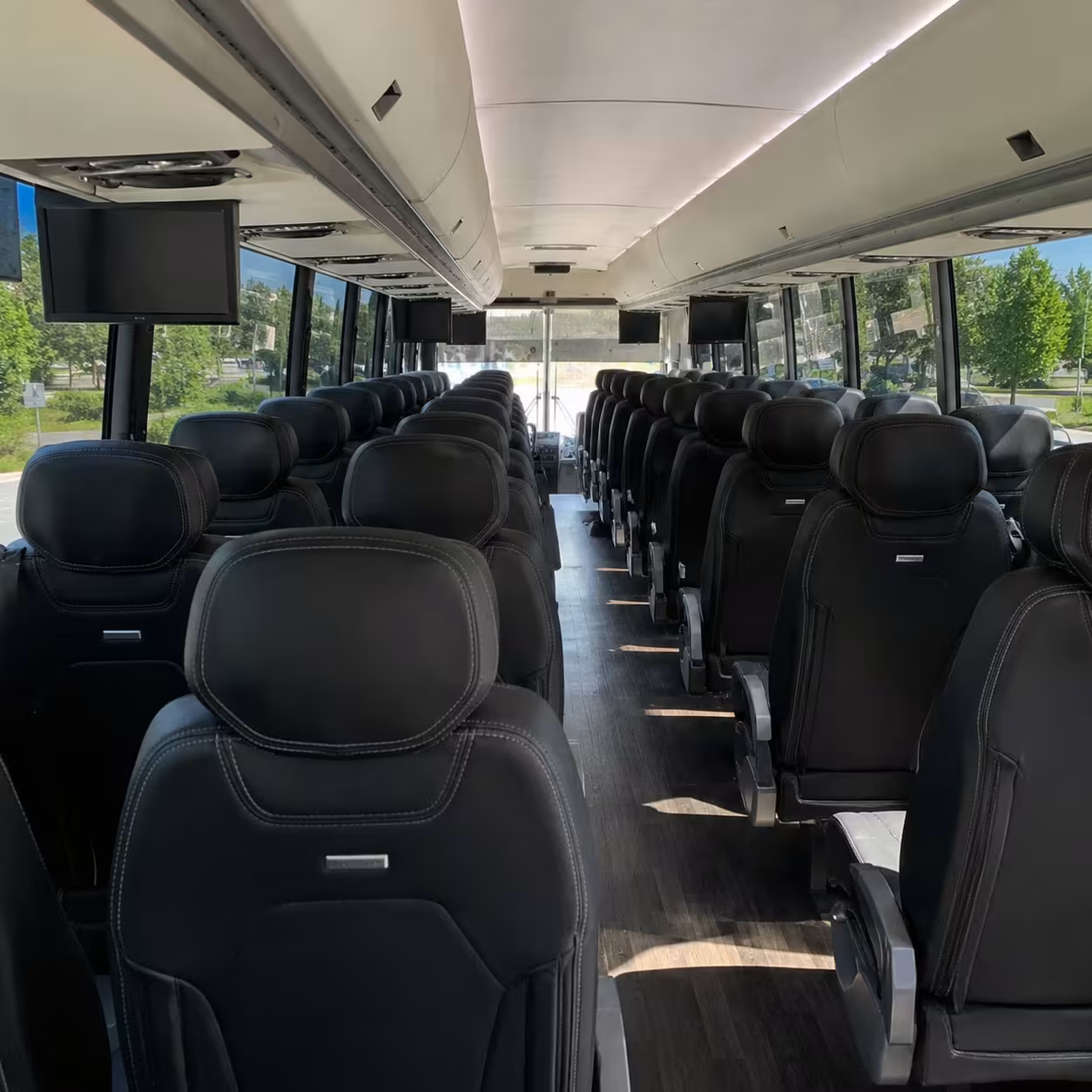 whittier charter bus interior