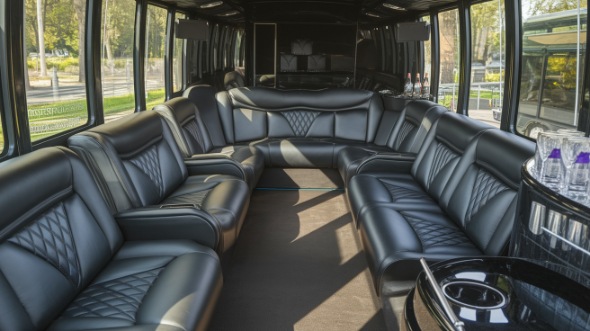party bus rental interior whittier