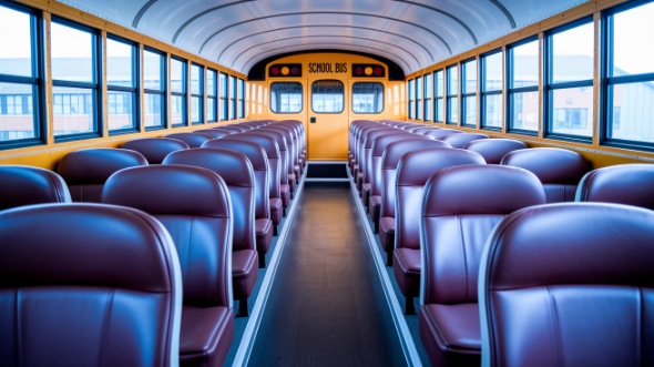 school bus rental interior whittier