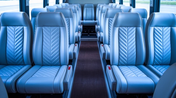 whittier 28 passenger minibus inside