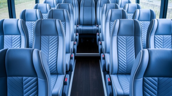whittier 35 passenger minibus inside