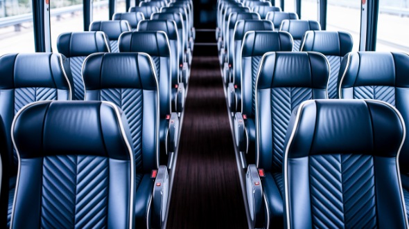 whittier 50 passenger charter bus inside